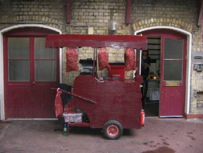 Hot roast chestnut cart hire Hertfordshire, a real treat for your guests.